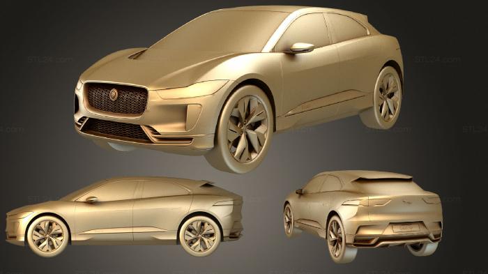 Автомобили и транспорт (Jaguar I Pace 2020, CARS_2041) 3D модель для ЧПУ станка